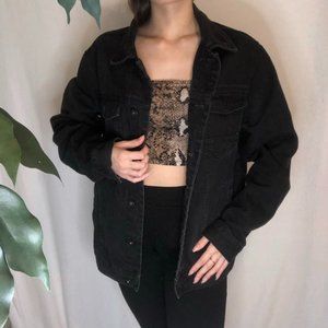 Black Denim Unisex Jacket